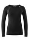 Damen Fahrradunterhemd Base Shirt Longsleeve Therm W Schwarz black