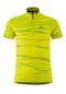 Kinder Radtrikot kurzarm Triest Gelb safety yellow