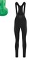 Damen Thermo Fahrradhose lang Sitivo Tight BIB W Schwarz black / bright green