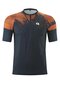 MTB Jersey Men Short Sleeve VEDELLO blue brown outerspace/copper clay