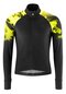 Herren Fahrradtrikot mit Full-Zip langarm CUNEO Gelb safety yellow