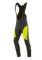 Herren Softshell Fahrradhose lang Montana  Bib 2 Schwarz black / safety yellow