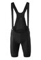 Herren Endurance-Träger-Radhose mit Polster kurz Ride Miles Bib Circle M Schwarz black