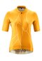 Women's short-sleeved cycling jersey with full zip Short Sleeve Road Jersey Print W orange glowing gold
