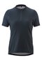 Dames fietsshirt met korte mouwen en 1/2 ritssluiting korte mouw Adventure Jersey Halfzip W blauw outerspace