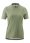Dames fietsshirt met korte mouwen en 1/2 ritssluiting korte mouw Adventure Jersey Halfzip W groen bellcourt castle