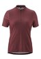 Dames fietsshirt met korte mouwen en 1/2 ritssluiting korte mouw Adventure Jersey Halfzip W bruin cherokee brick