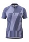 Dames fietsshirt met korte mouwen en 1/2 ritssluiting korte mouw Adventure Jersey Halfzip W blauw lilac sleet
