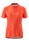 Dames fietsshirt met korte mouwen en 1/2 ritssluiting korte mouw Adventure Jersey Halfzip W rood fiesta red