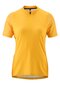 Dames fietsshirt met korte mouwen en 1/2 ritssluiting korte mouw Adventure Jersey Halfzip W oranje glowing gold