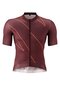 Heren fietstrui met korte mouwen en volledige ritssluiting korte mouw Road Jersey Print M bruin cherokee brick