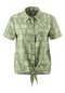 Damen Kurzarm-Radbluse zum Binden kurzarm Adventure Blouse W Grün bellcourt castle