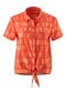 Damen Kurzarm-Radbluse zum Binden kurzarm Adventure Blouse W Rot fiesta red