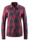 Bike Blouse Woman Long Sleeve MACINI red violett red / lilac check