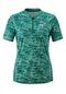 Damen Radtrikot kurzarm BOAZZO Grün Weiß green allover