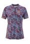 Damen Radtrikot kurzarm BOAZZO Blau Violett prune red allover