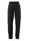 Damen Zip-Off-Radhose mit Innenhose lang Adventure Pants Zip Off W Schwarz black